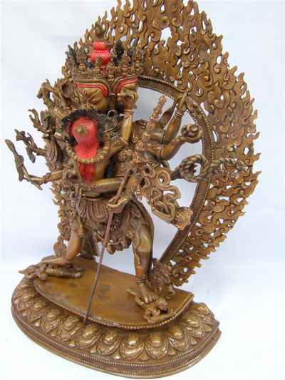Chakrasamvara - Heruka Statue Oxidized, [old Post], [remakable]