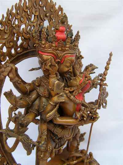Chakrasamvara - Heruka Statue Oxidized, [old Post], [remakable]