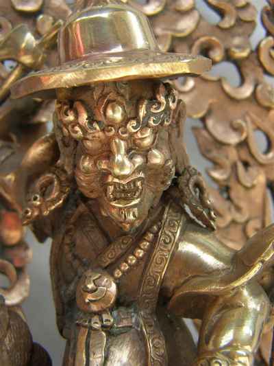 Damchen Garwai Nakpo [dhumcha Karma Statue], [glossy], [old Post], [remakable]