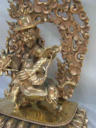 Damchen Garwai Nakpo [dhumcha Karma Statue], [glossy], [old Post], [remakable]