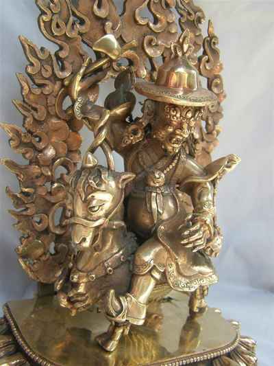 Damchen Garwai Nakpo [dhumcha Karma Statue], [glossy], [old Post], [remakable]