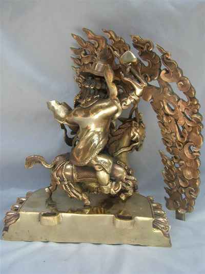 Damchen Garwai Nakpo [dhumcha Karma Statue], [glossy], [old Post], [remakable]