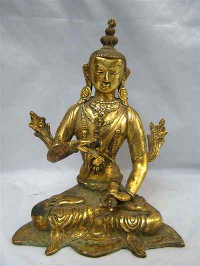 Vajrasattva Statue, [full Gold Plated], [sold]
