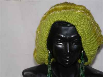Woolen Cap [hand Knitted], [fleece Lining]