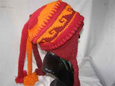 Woolen Cap [hand Knitted], [fleece Lining]