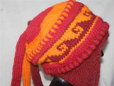 Woolen Cap [hand Knitted], [fleece Lining]
