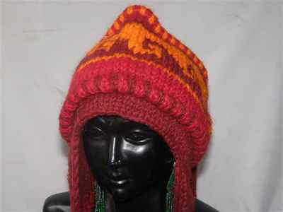 Woolen Cap [hand Knitted], [fleece Lining]
