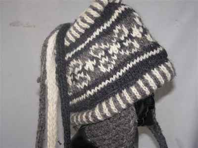 Woolen Cap [hand Knitted], [fleece Lining]