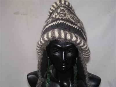 Woolen Cap [hand Knitted], [fleece Lining]