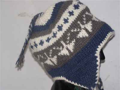 Woolen Cap [hand Knitted], [fleece Lining]