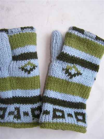 Woolen Hand Warmer [hand Knitted], [fleece Lining]