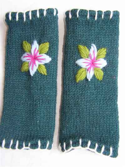 Woolen Hand Warmer [hand Knitted], [fleece Lining]