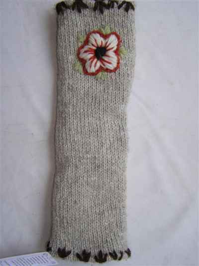 Woolen Hand Warmer [hand Knitted], [fleece Lining]
