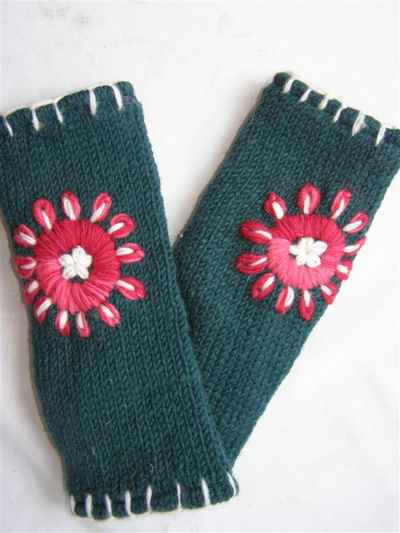 Woolen Hand Warmer [hand Knitted], [fleece Lining]