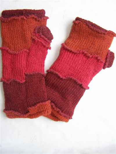 Woolen Hand Warmer [hand Knitted], [fleece Lining]