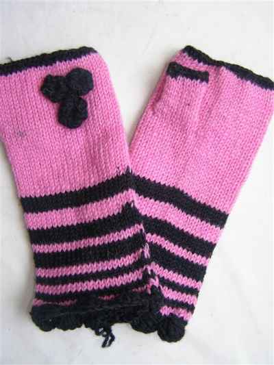 Woolen Hand Warmer [hand Knitted], [fleece Lining]