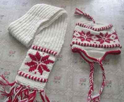 Woolen Muffler [hand Knitted]