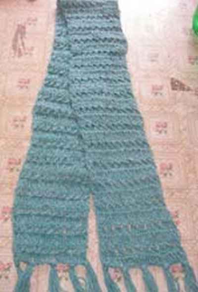 Woolen Muffler [hand Knitted]