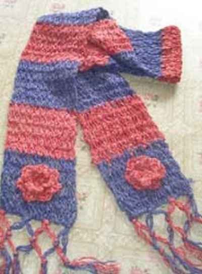 Woolen Muffler [hand Knitted]