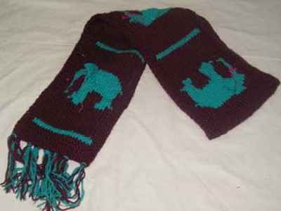 Woolen Muffler [hand Knitted]