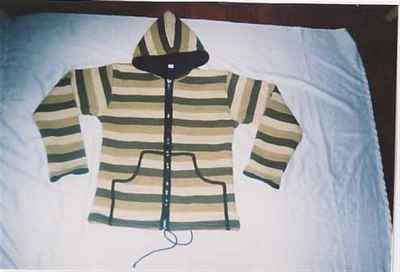 Woolen Jacket [hand Knitted], [fleece Lining]