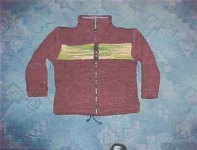 Woolen Jacket [hand Knitted], [fleece Lining]