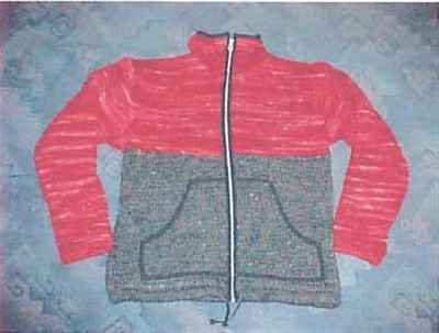 Woolen Jacket [hand Knitted], [fleece Lining]