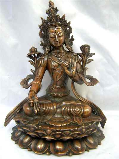 White Tara Statue, [chocolate Oxidize], [sold]