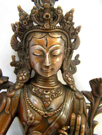 White Tara Statue, [chocolate Oxidize], [sold]