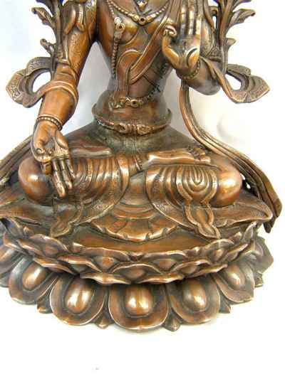 White Tara Statue, [chocolate Oxidize], [sold]