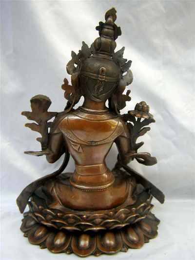 White Tara Statue, [chocolate Oxidize], [sold]
