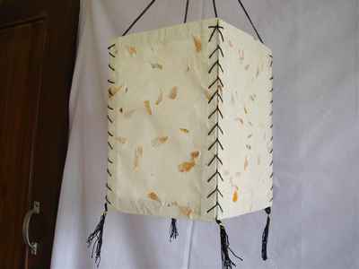 Four Side Lampshade With [real Flower]