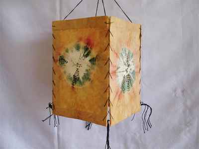 Four Side Lamp Shade With [tie Dye]