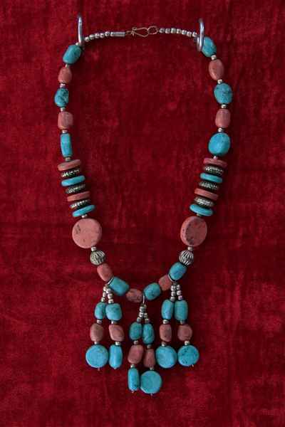 Bone Yak Bone Necklace, Handmade In Nepal