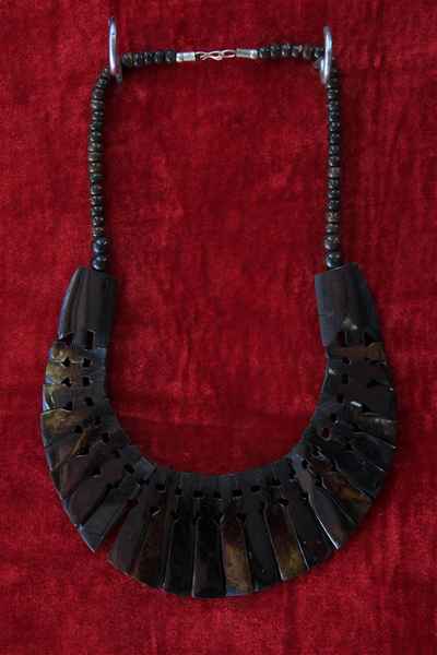 Bone Yak Bone Necklace, Handmade In Nepal