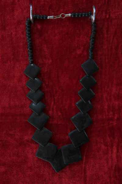 Bone Yak Bone Necklace, Handmade In Nepal