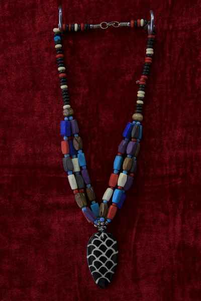 Bone Yak Bone Necklace, Handmade In Nepal