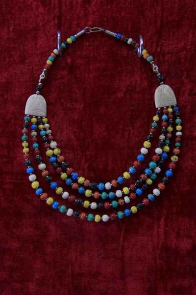 Bone Yak Bone Necklace, Handmade In Nepal
