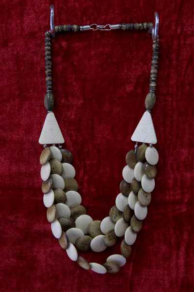 Bone Yak Bone Yak Bone Necklace, Handmade In Nepal, Handmade In Nepal