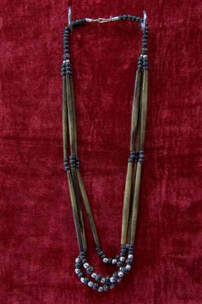 Bone Yak Bone Yak Bone Necklace, Handmade In Nepal, Handmade In Nepal
