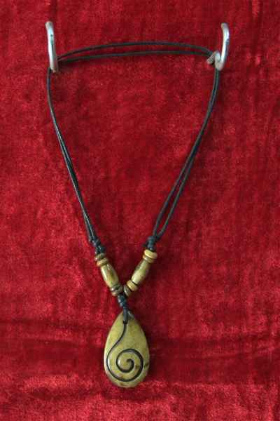 Spiral Bone Pendant