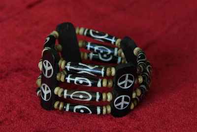3 Layer Zee Bone Yak Bone Yak Bone Bracelet, Handmade In Nepal, Handmade In Nepal