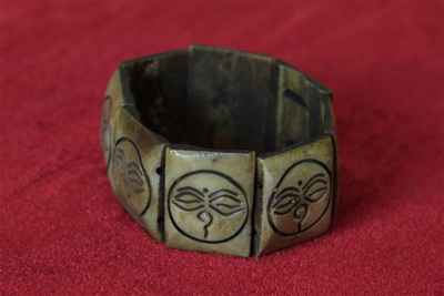 Buddha Eyerbone Yak Bone Yak Bone Bracelet, Handmade In Nepal, Handmade In Nepal