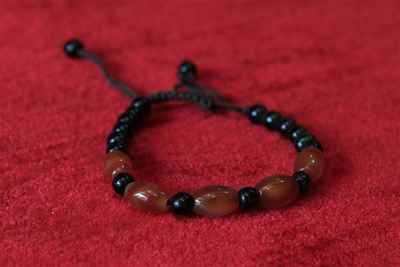 Imitation Stone Yak Bone Bracelet, Handmade In Nepal