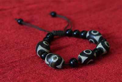 Imitation Zee Stone Yak Bone Bracelet, Handmade In Nepal