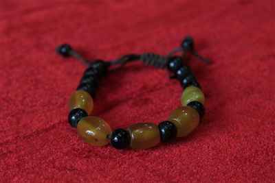 Imitation Stone Yak Bone Bracelet, Handmade In Nepal