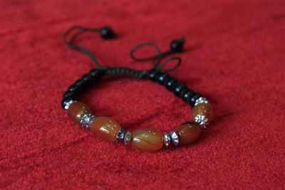 Imitation Stone Yak Bone Bracelet, Handmade In Nepal