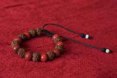 Rudrasha And Bone Yak Bone Bracelet, Handmade In Nepal