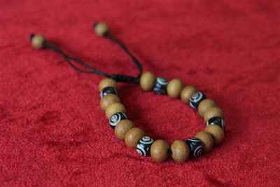 Wooden And Bone Beads Yak Bone Bracelet, Handmade In Nepal