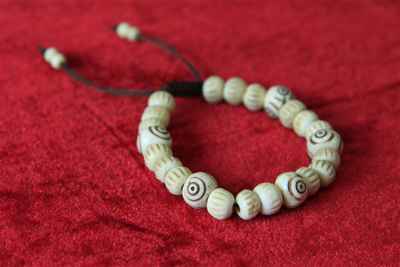 Bone Yak Bone Bracelet, Handmade In Nepal